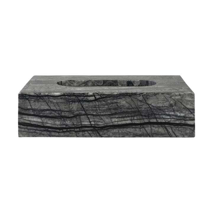 Marble ティッシュボックス 14x25.5 cm - Black-Grey - Mette Ditmer | メッテ ディトマー