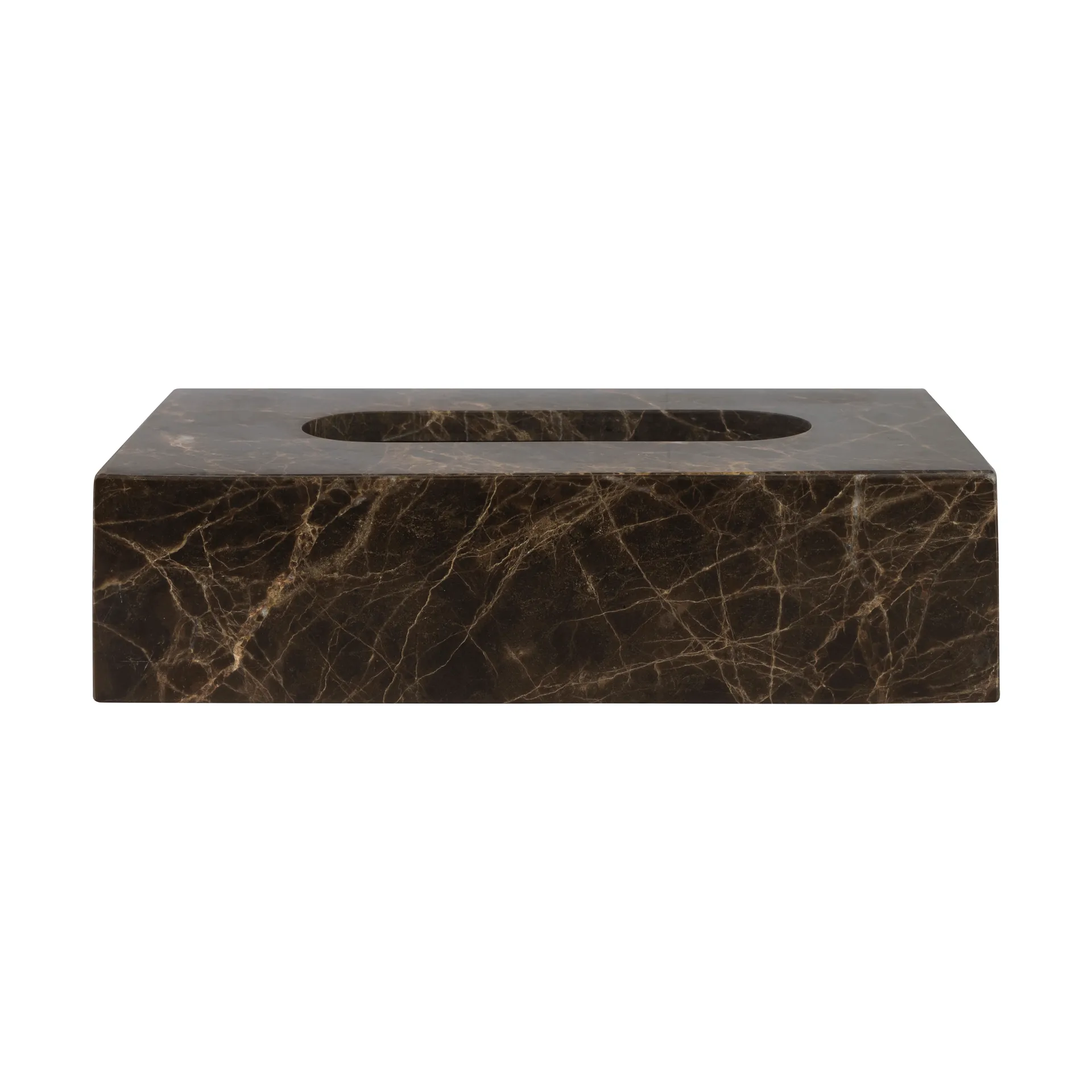 Marble ティッシュボックス 14x25.5 cm, Brown Mette Ditmer | メッテ ディトマー