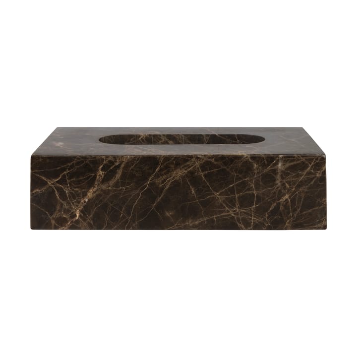 Marble ティッシュボックス 14x25.5 cm - Brown - Mette Ditmer | メッテ ディトマー