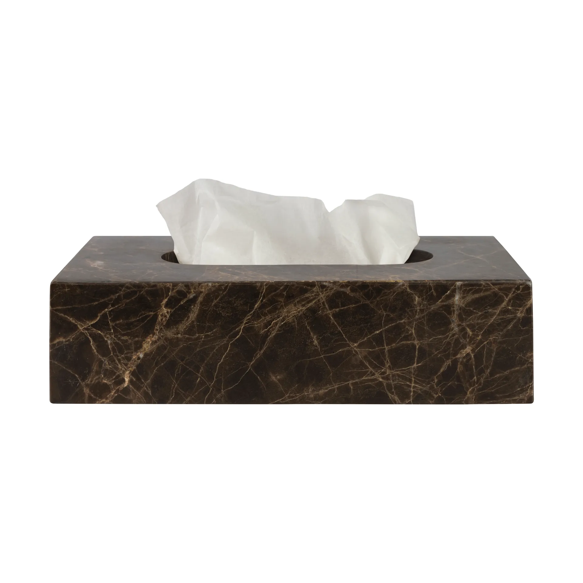 Marble ティッシュボックス 14x25.5 cm, Brown Mette Ditmer | メッテ ディトマー