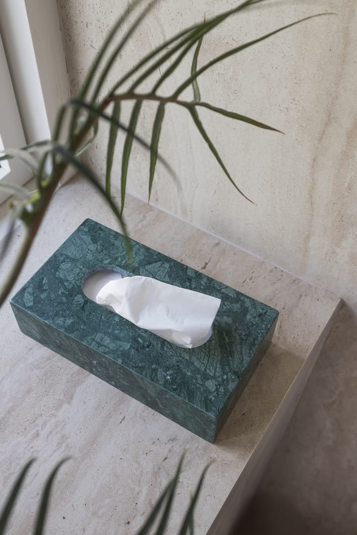 Marble ティッシュボックス 14x25.5 cm, Dark forest Mette Ditmer | メッテ ディトマー