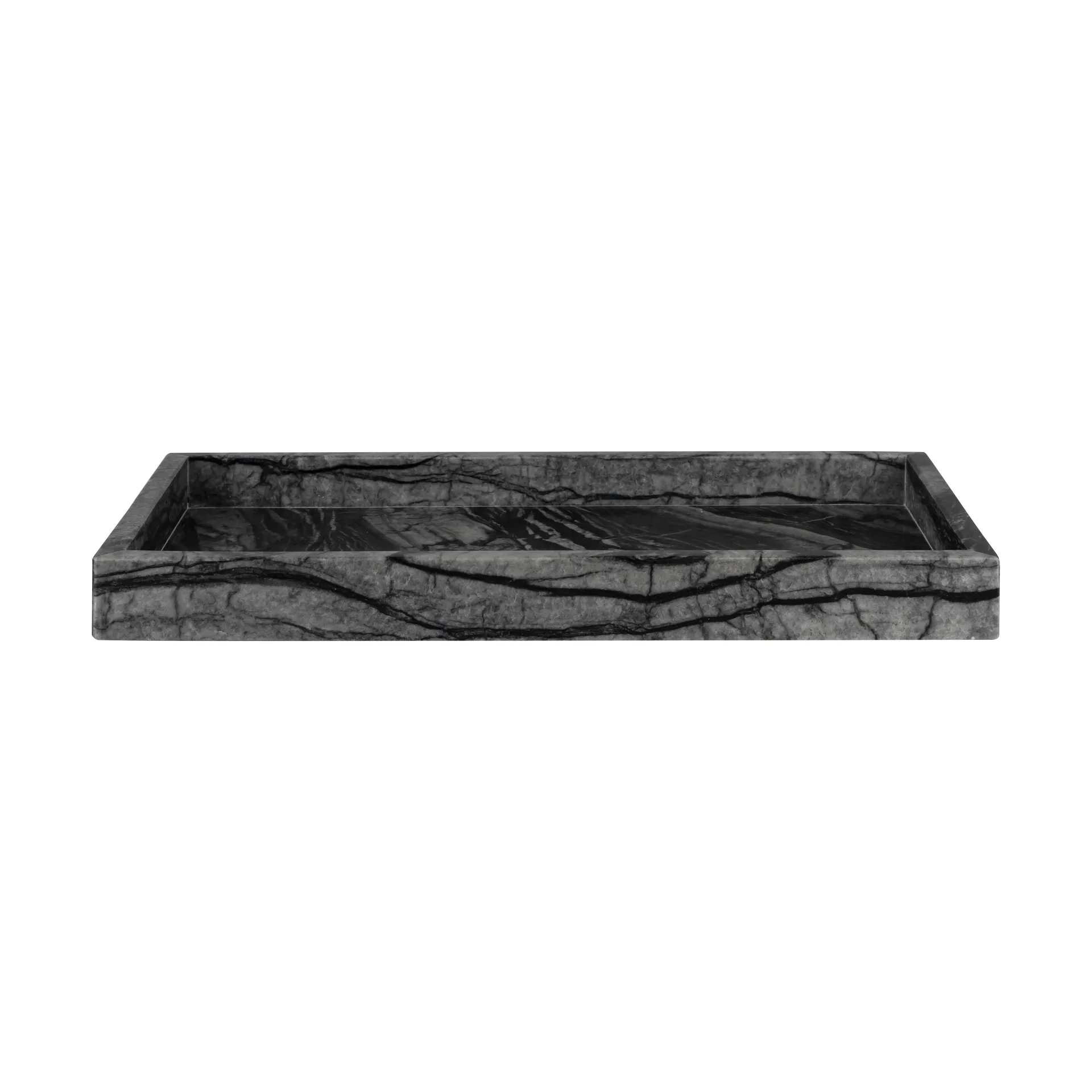 Marble デコレーショントレイ 16x31 cm, Black-Grey Mette Ditmer | メッテ ディトマー
