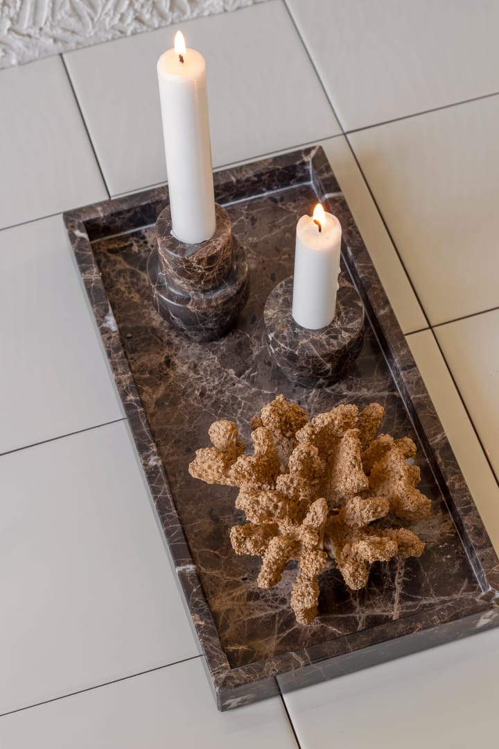 Marble デコレーショントレイ 16x31 cm, Brown Mette Ditmer | メッテ ディトマー