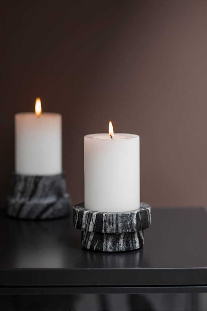 Marble ブロックキャンドル用キャンドルホルダー 5 cm, Black-Grey Mette Ditmer | メッテ ディトマー