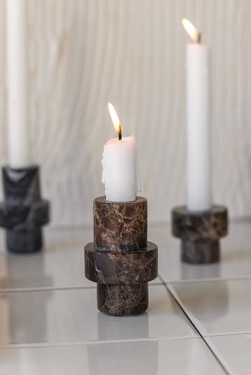 Marble キャンドルホルダー 8.5 cm - Brown - Mette Ditmer | メッテ ディトマー