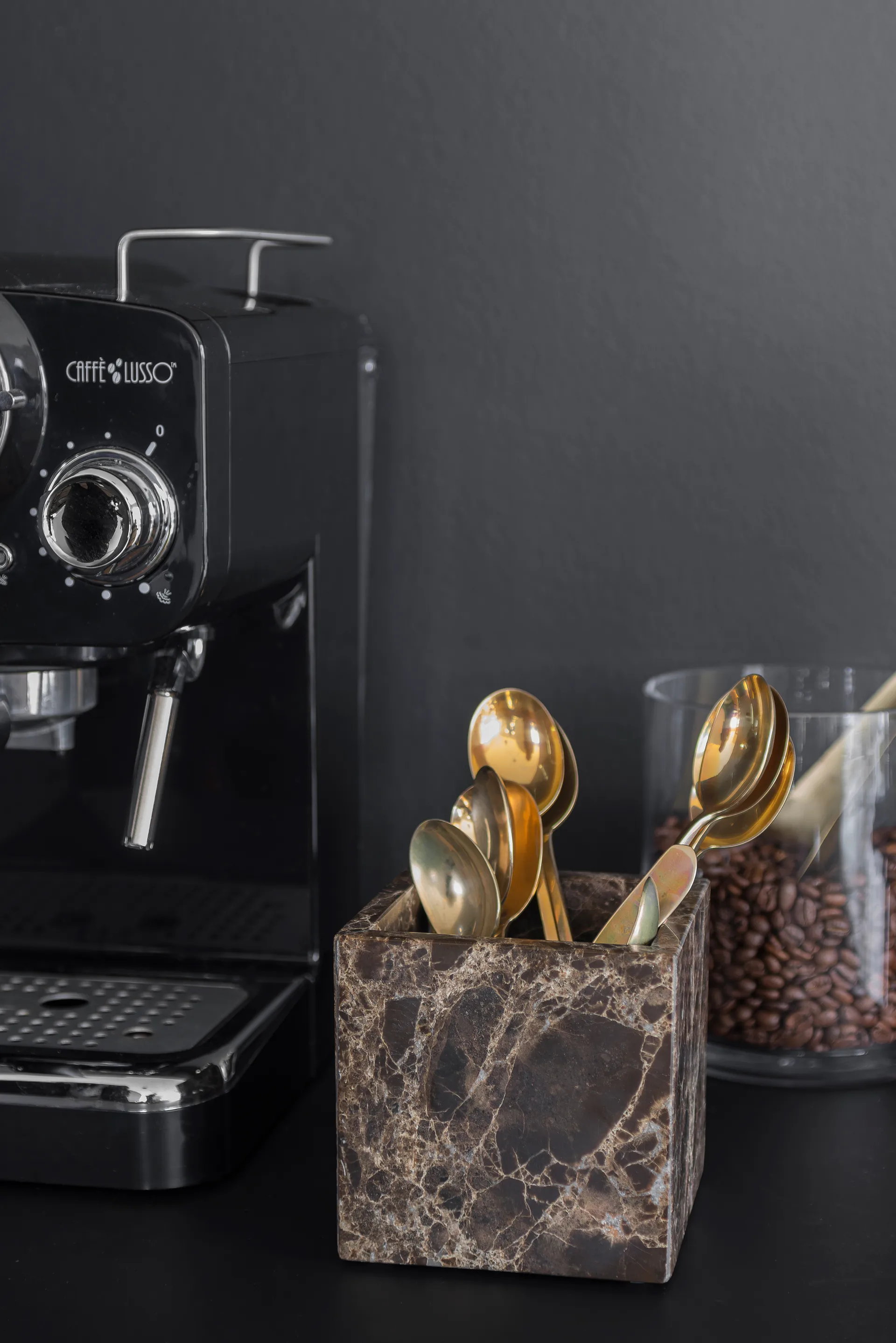 Marble キューブ 8.5x8.5 cm, Brown Mette Ditmer | メッテ ディトマー