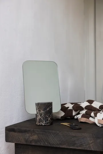 Marble バニティミラー - Brown, 30 cm - Mette Ditmer | メッテ ディトマー