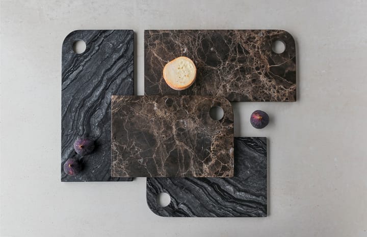Marble サービングトレイ large 18x38 cm, Black-grey Mette Ditmer | メッテ ディトマー