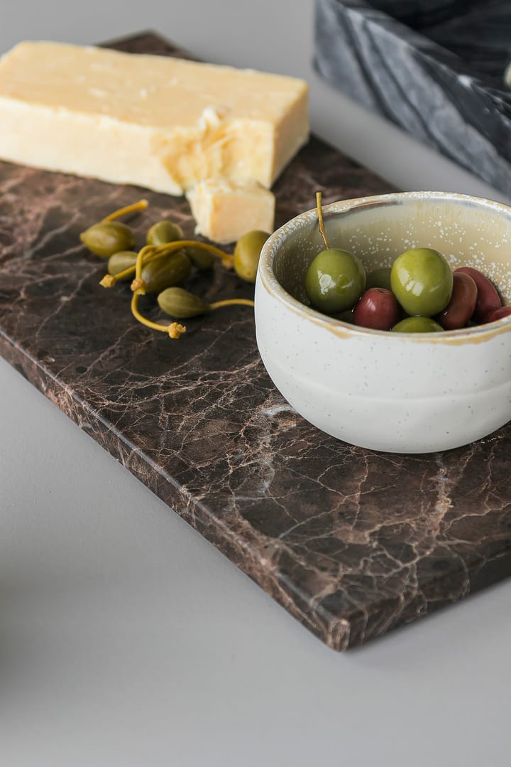Marble サービングトレイ large 18x38 cm, Brown Mette Ditmer | メッテ ディトマー