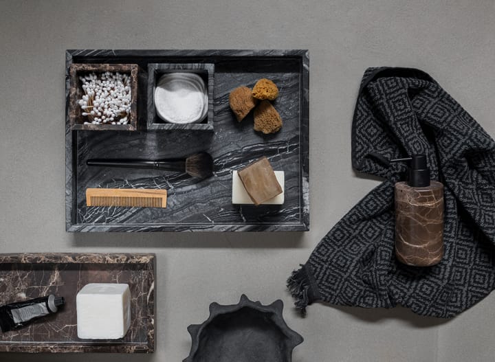 Marble デコレーショントレイ large 30x40 cm, Black-grey Mette Ditmer | メッテ ディトマー