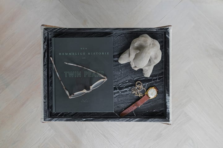 Marble デコレーショントレイ large 30x40 cm, Black-grey Mette Ditmer | メッテ ディトマー