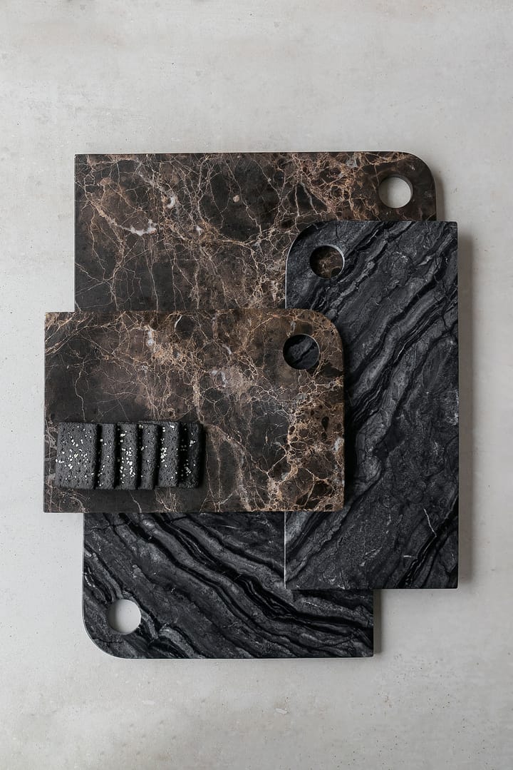 Marble サービングトレイ medium 20x30 cm, Black-grey Mette Ditmer | メッテ ディトマー