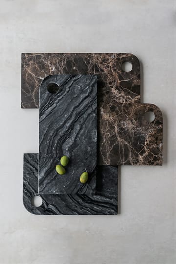 Marble サービングトレイ medium 20x30 cm - Black-grey - Mette Ditmer | メッテ ディトマー