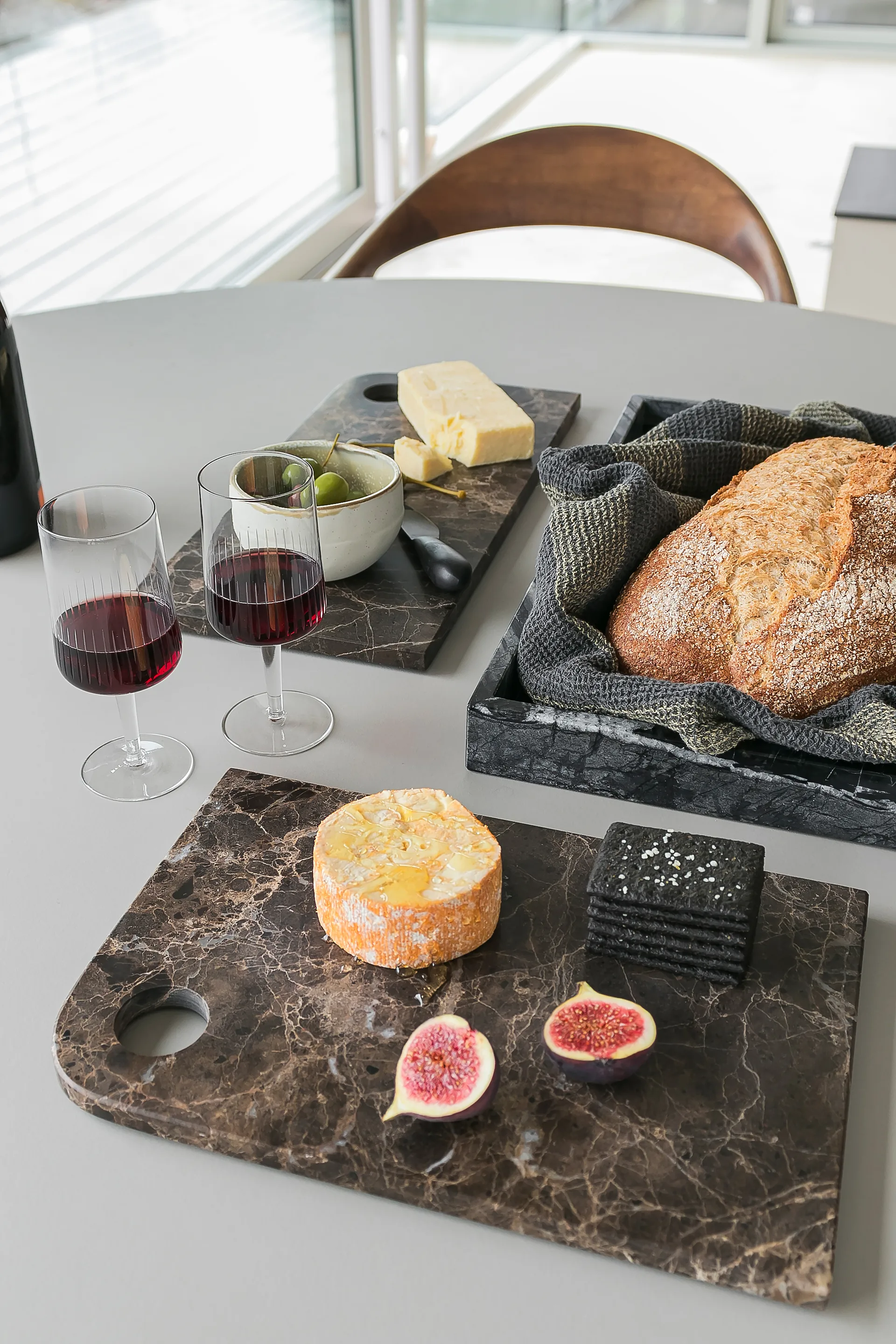 Marble サービングトレイ medium 20x30 cm, Brown Mette Ditmer | メッテ ディトマー