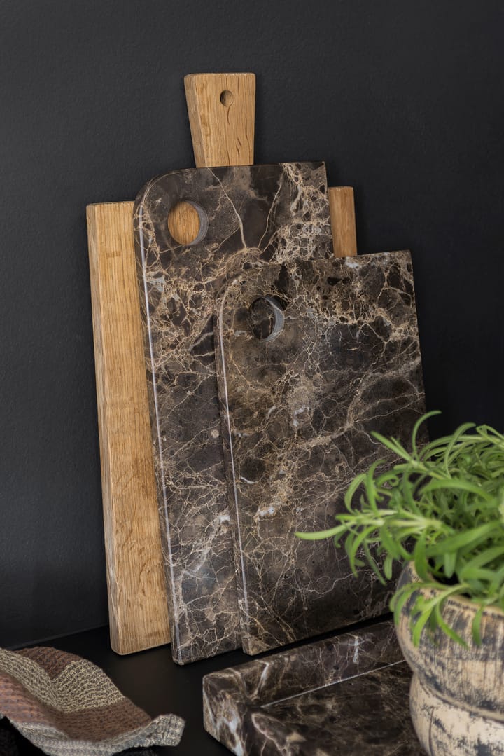 Marble サービングトレイ medium 20x30 cm, Brown Mette Ditmer | メッテ ディトマー