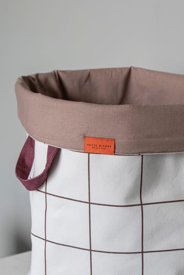 Mesh ランドリーバスケット Ø40x50 cm - Brown-Off-white - Mette Ditmer | メッテ ディトマー