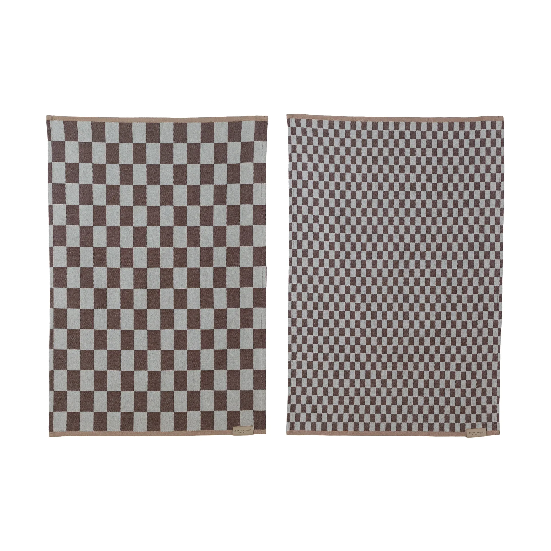 Mini-Max キッチンタオル 2枚組, Brown (brown), 50x70 cm Mette Ditmer | メッテ ディトマー