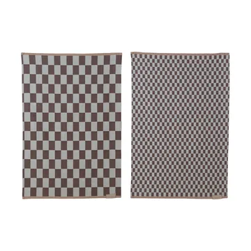Mini-Max キッチンタオル 2枚組 - Brown (brown), 50x70 cm - Mette Ditmer | メッテ ディトマー