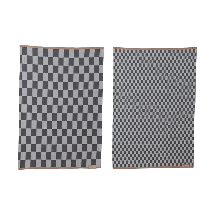Mini-Max キッチンタオル 2枚組 - Grey (gray), 50x70 cm - Mette Ditmer | メッテ ディトマー