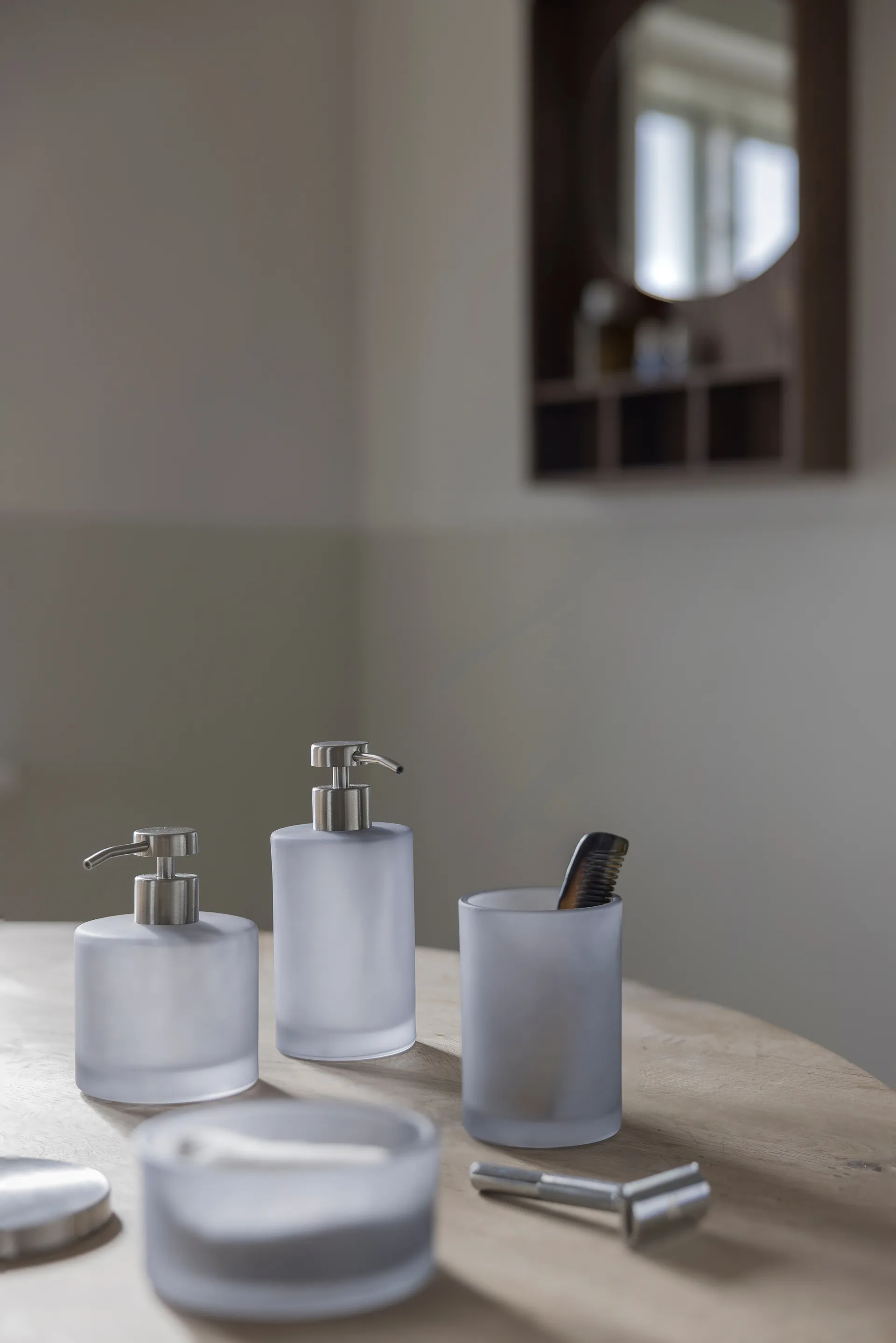 Modest 蓋つきジャー Ø10.5 cm, Dove blue Mette Ditmer | メッテ ディトマー