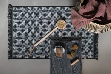 Morocco バスルームマット 50x80 cm - Black-grey - Mette Ditmer | メッテ ディトマー