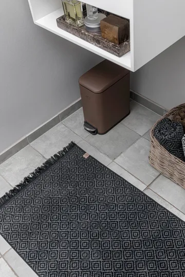 Morocco バスルームマット 50x80 cm - Black-grey - Mette Ditmer | メッテ ディトマー