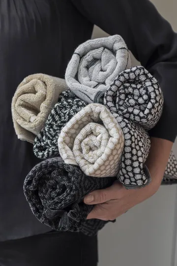 Morocco バスルームマット 50x80 cm - Black-white - Mette Ditmer | メッテ ディトマー