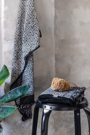 Morocco タオル 50x95 cm - Black-white - Mette Ditmer | メッテ ディトマー