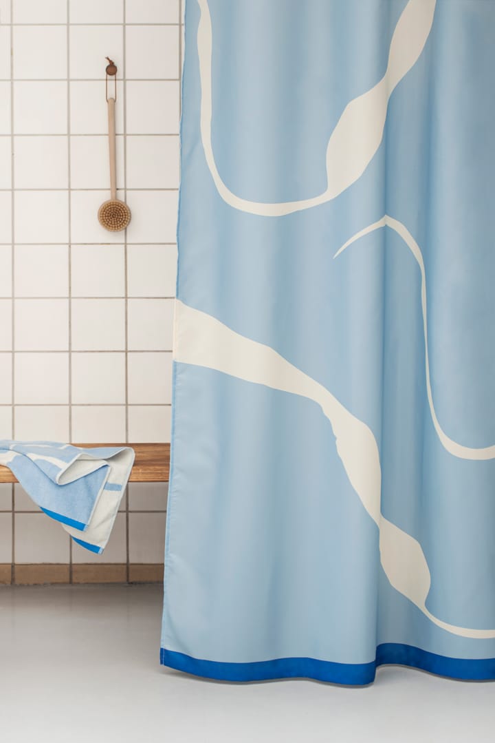 Nova Arte シャワーカーテン 150x200 cm, Light blue-off-white Mette Ditmer | メッテ ディトマー