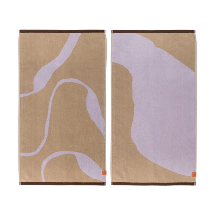 Nova Arte ゲストタオル 40x55 cm 2-pack - Sand-lilac - Mette Ditmer | メッテ ディトマー