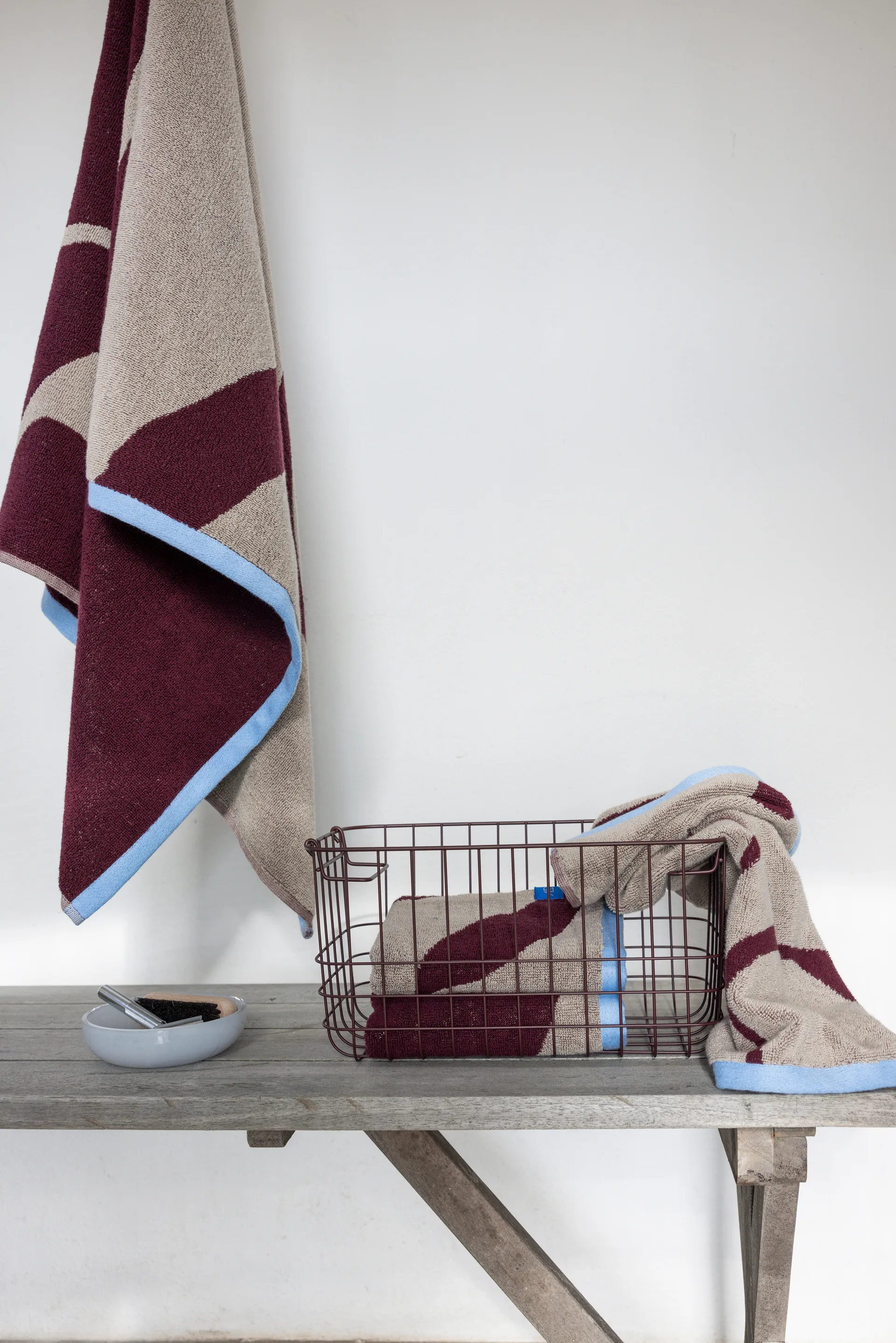 Nova Arte ゲストタオル 40x55 cm 2-pack, Wine-sand Mette Ditmer | メッテ ディトマー