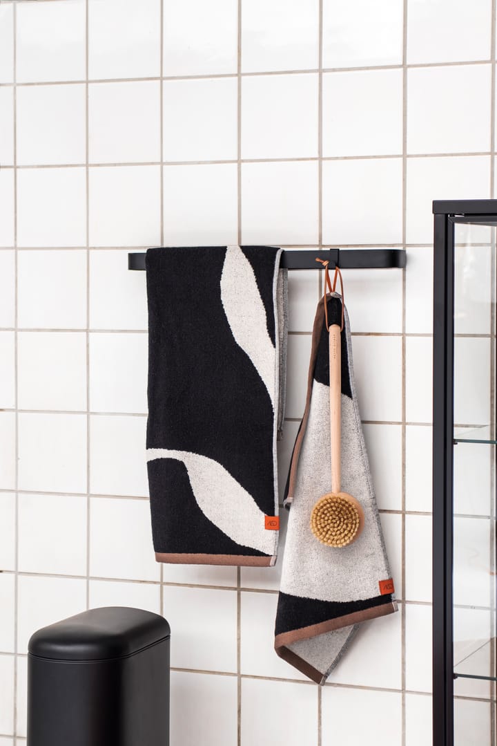 Nova Arte タオル 50x90 cm 2-pack, Black-off white Mette Ditmer | メッテ ディトマー