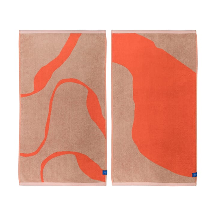 Nova Arte タオル 50x90 cm 2-pack - Latte-orange - Mette Ditmer | メッテ ディトマー