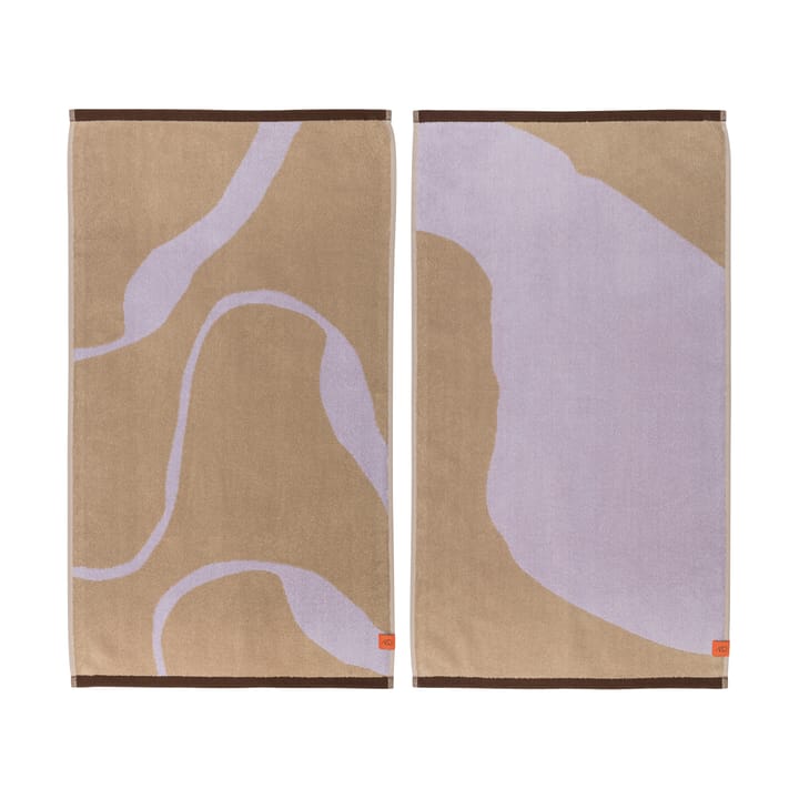 Nova Arte タオル 50x90 cm 2-pack - Sand-lilac - Mette Ditmer | メッテ ディトマー