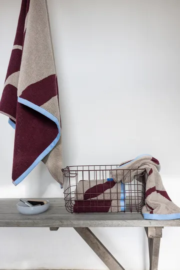 Nova Arte タオル 50x90 cm 2-pack - Wine-sand - Mette Ditmer | メッテ ディトマー