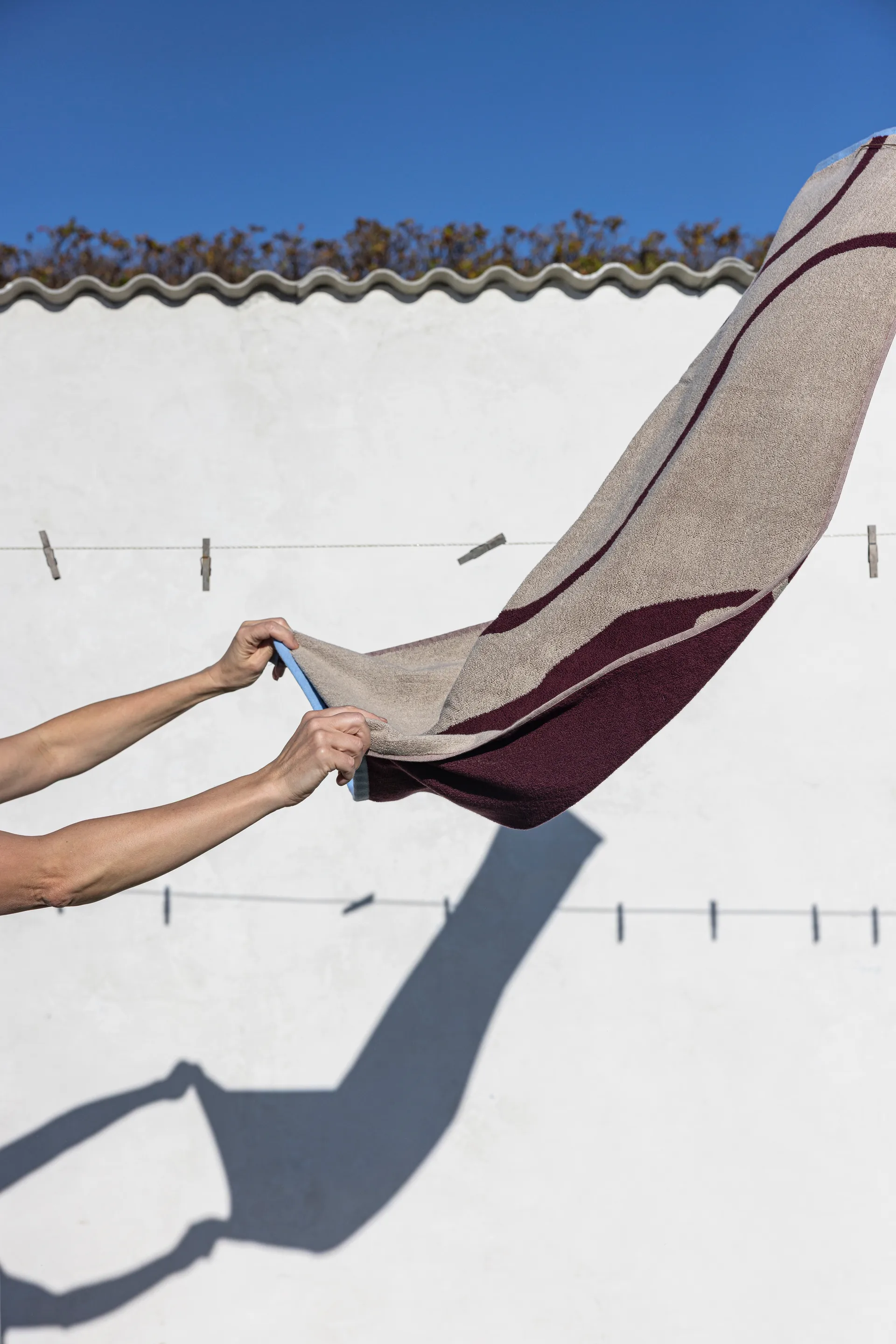 Nova Arte バスタオル 70x133 cm, Wine-sand Mette Ditmer | メッテ ディトマー