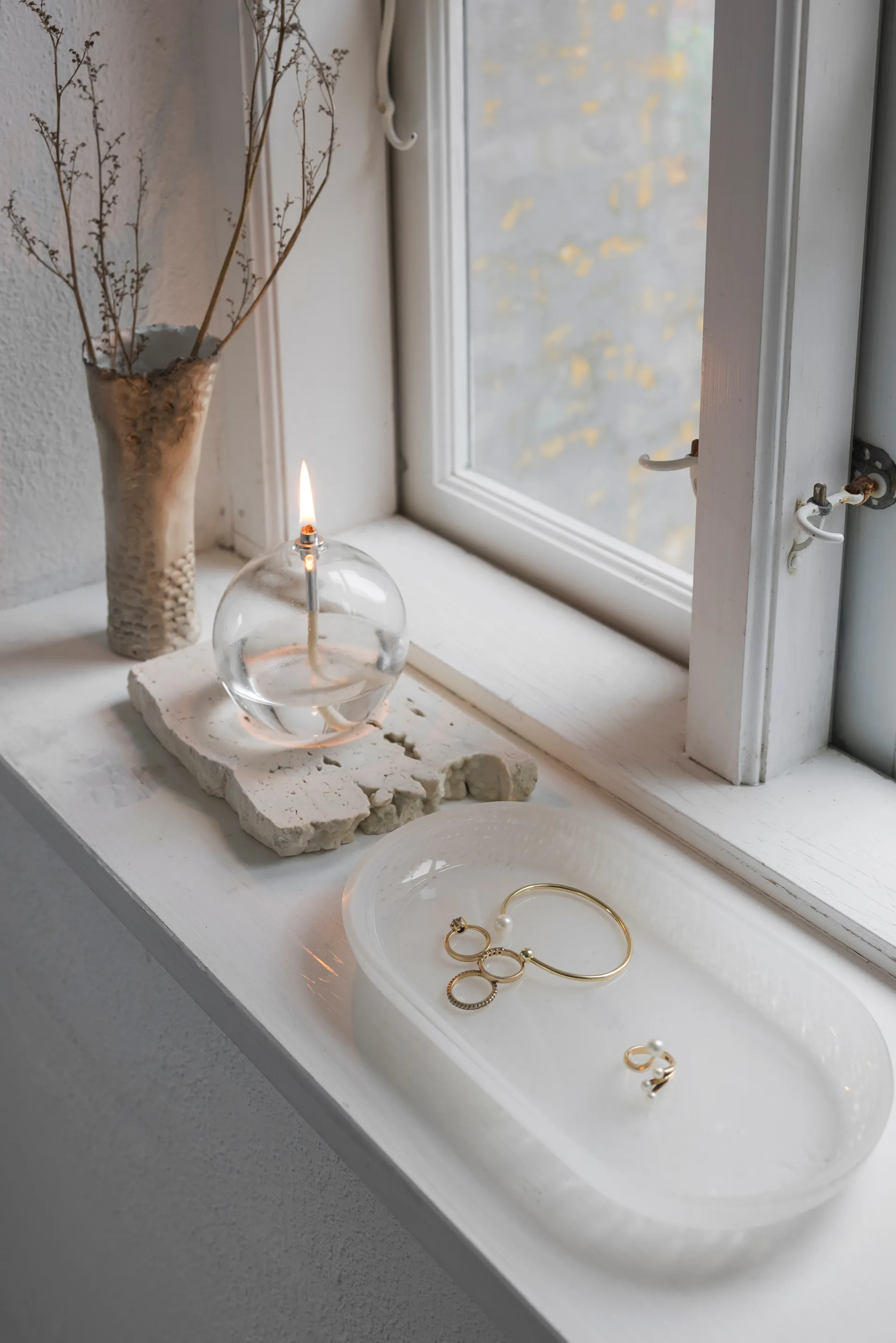 Opal トレイ, Linen, 14x25.5 cm Mette Ditmer | メッテ ディトマー