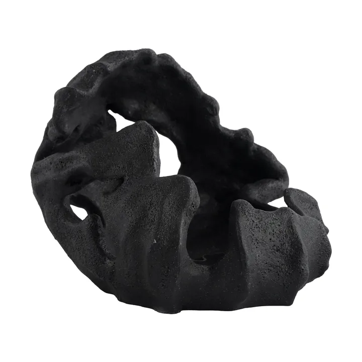 Reef キャンドルホルダー - Black, Ø16.5x13 cm - Mette Ditmer | メッテ ディトマー