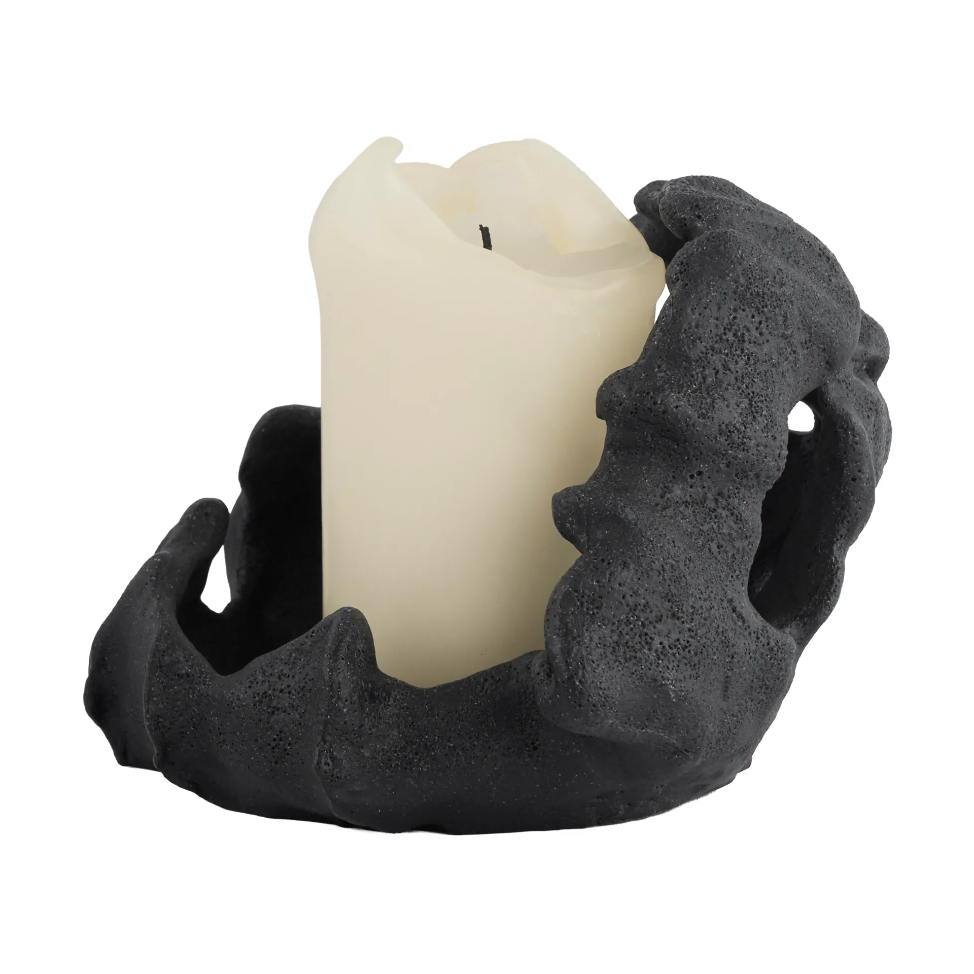 Reef キャンドルホルダー, Black, Ø16.5x13 cm Mette Ditmer | メッテ ディトマー