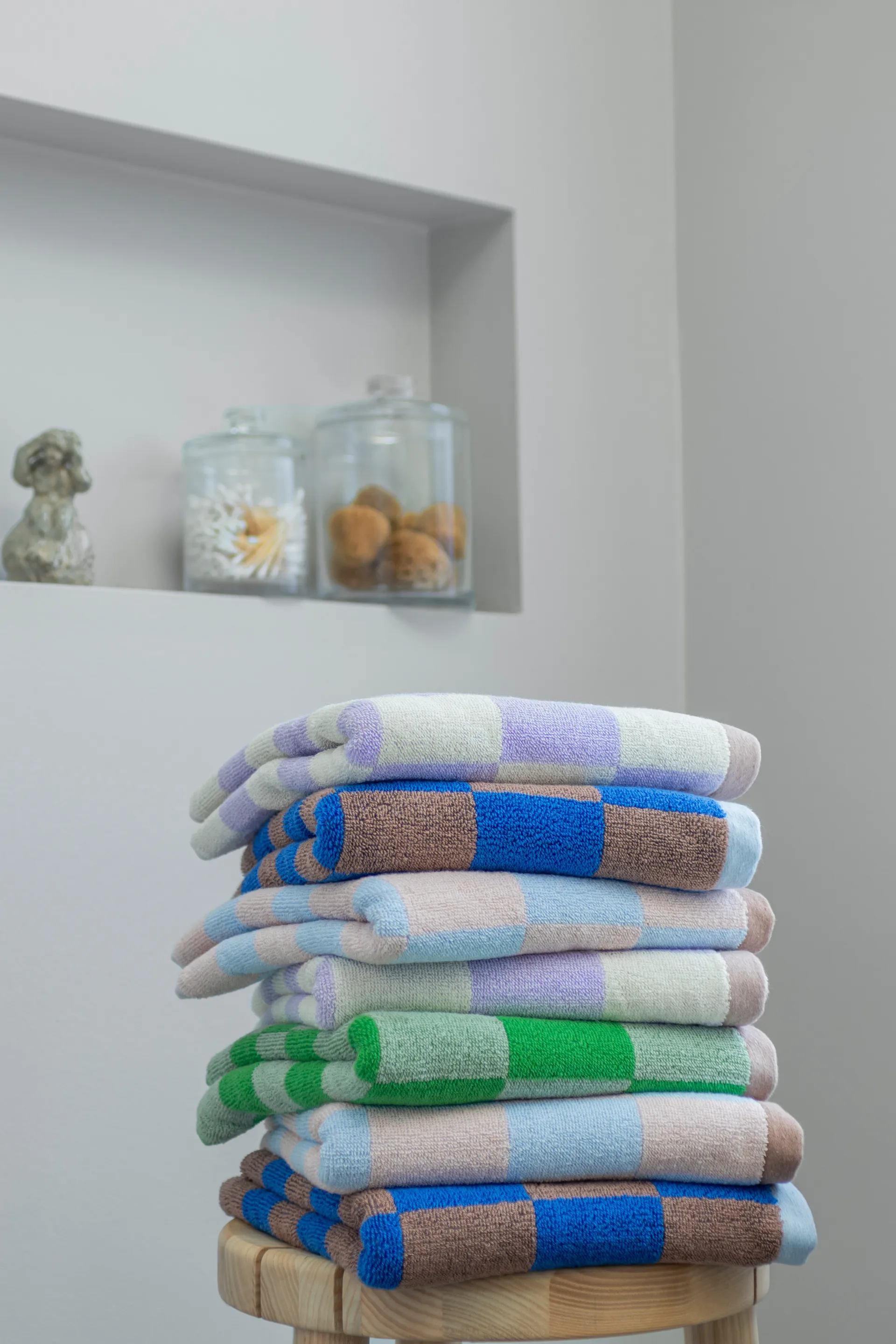 Retro タオル 70x133 cm, Classic green Mette Ditmer | メッテ ディトマー