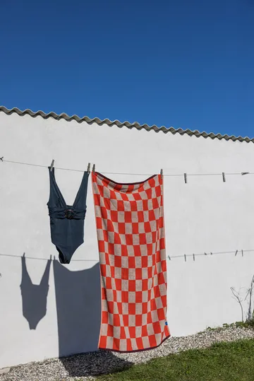 Retro タオル - Dark orange, 50x90 cm - Mette Ditmer | メッテ ディトマー