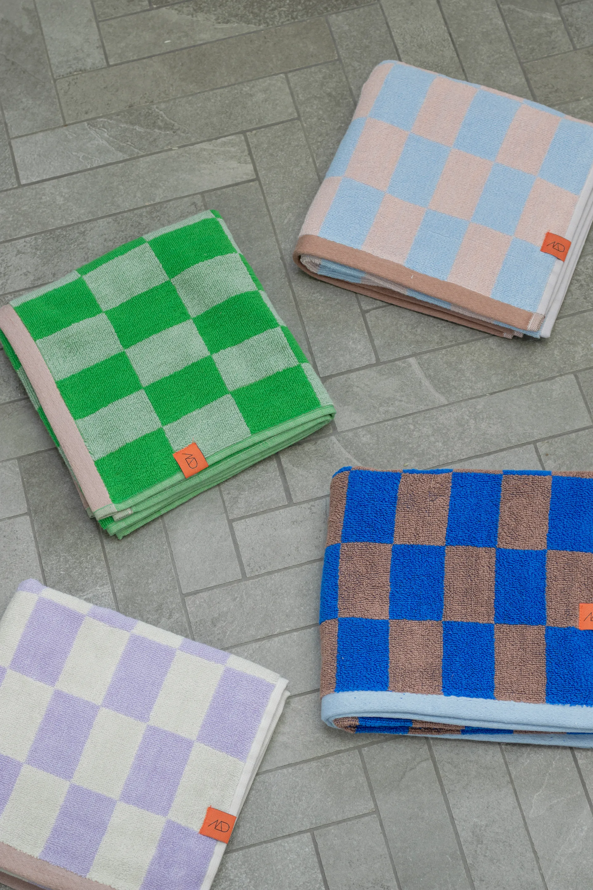 Retro タオル, Light blue, 70x133 cm Mette Ditmer | メッテ ディトマー