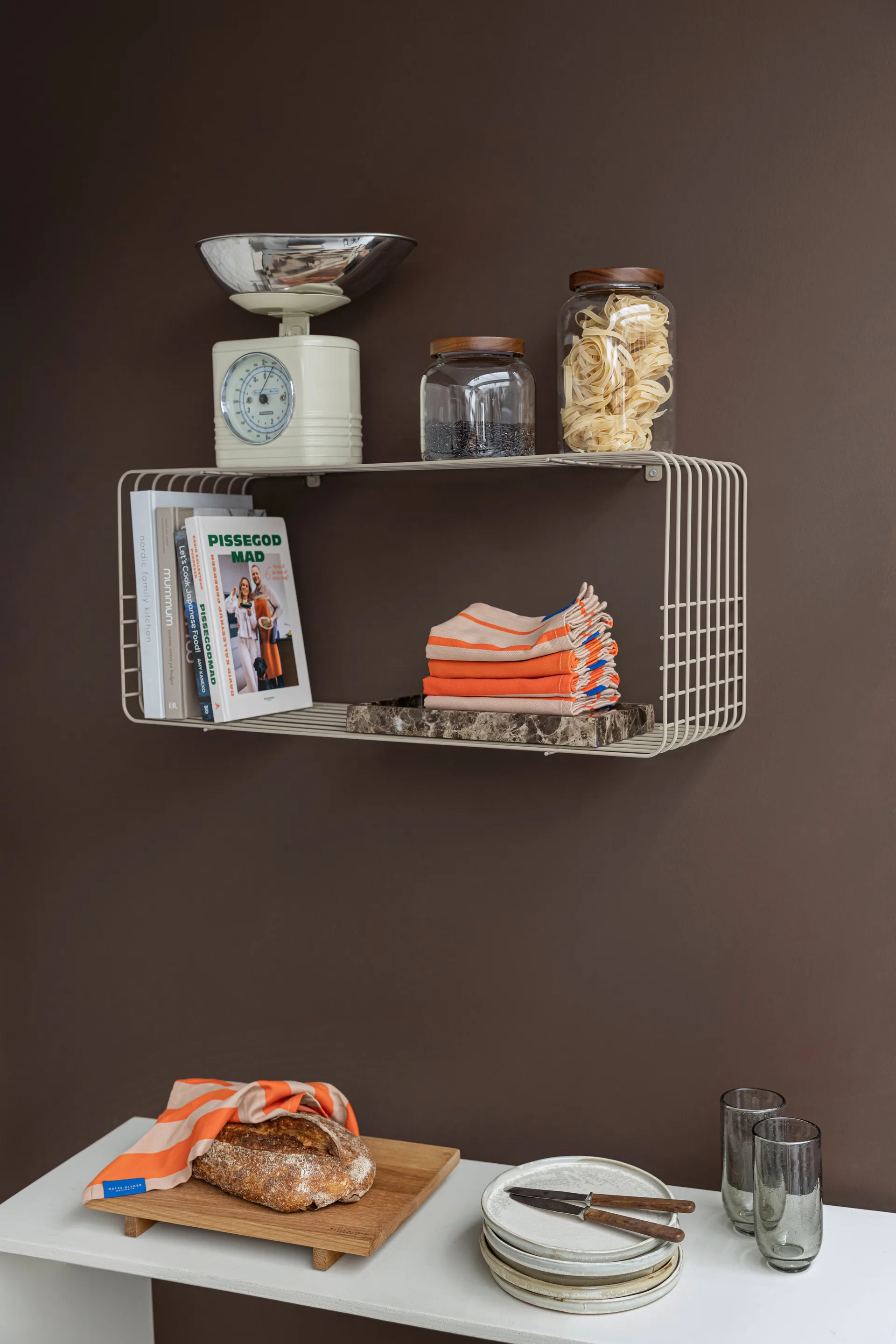 ワイヤーシェルフ, Sand, 31x70x26 cm Mette Ditmer | メッテ ディトマー