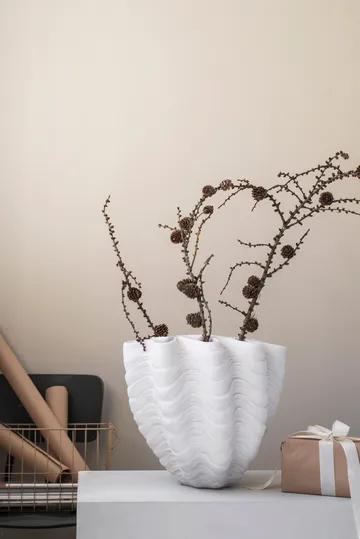Shell 花瓶 - Large, 30 cm, white - Mette Ditmer | メッテ ディトマー