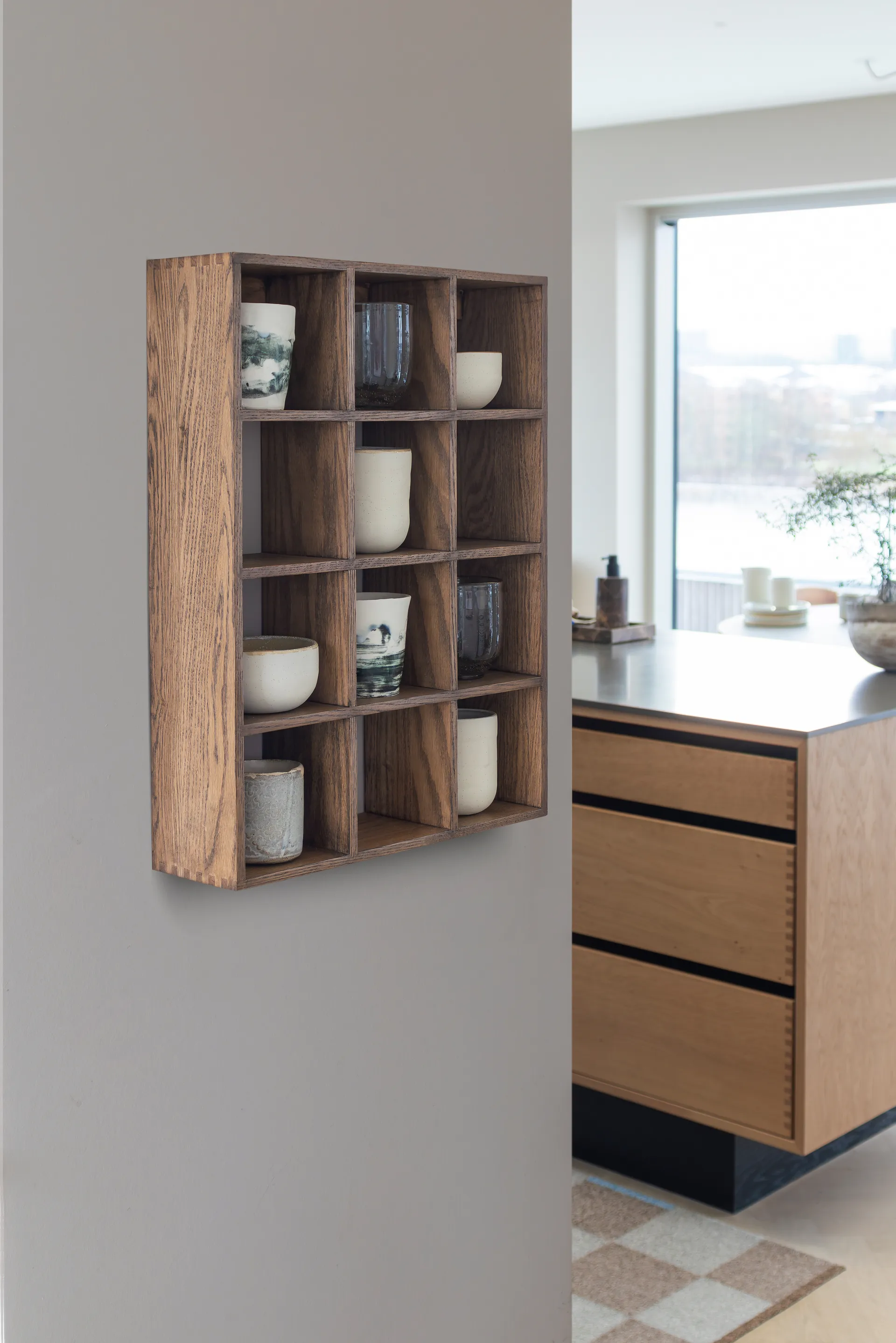 Showcase ウォールシェルフ 40x53 cm, Dark oiled oak Mette Ditmer | メッテ ディトマー