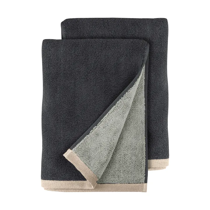 Soft ゲストタオル 40x55 cm 2枚 - Grey (grey), 40x55 cm - Mette Ditmer | メッテ ディトマー