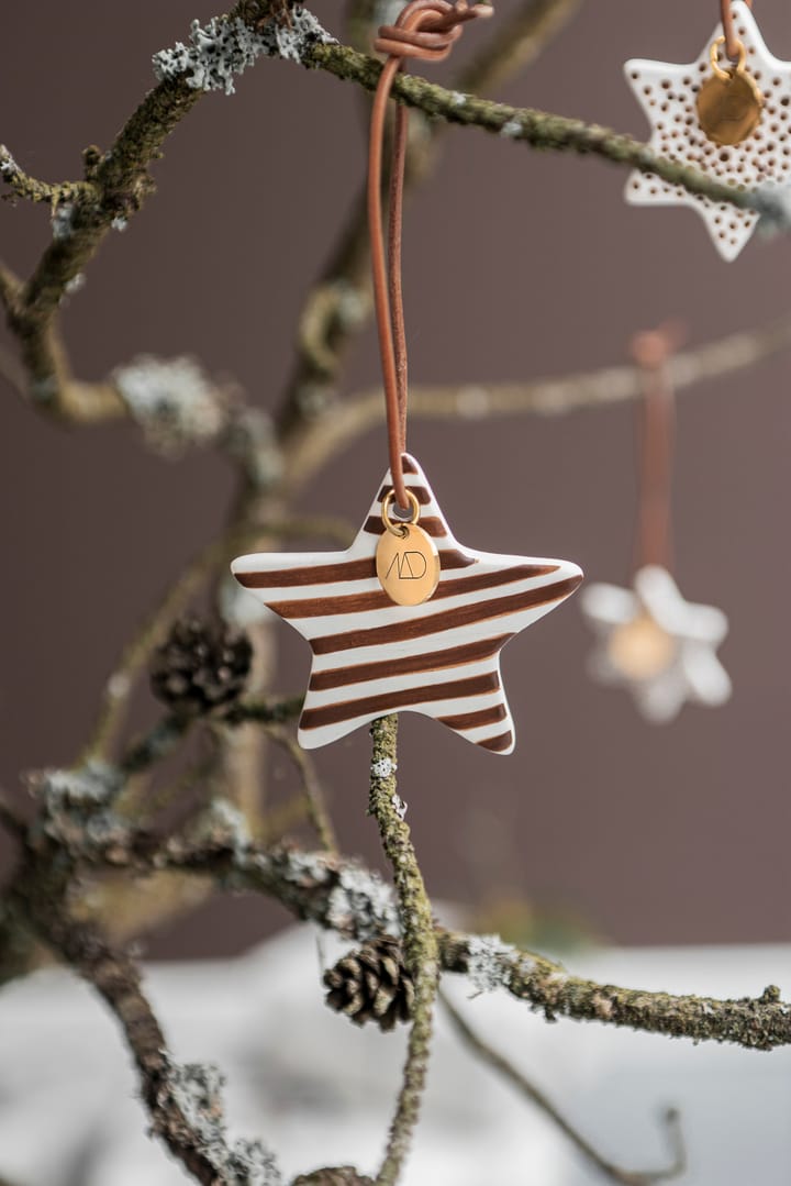 Star クリスマスオーナメント 3個セット, Walnut Mette Ditmer | メッテ ディトマー