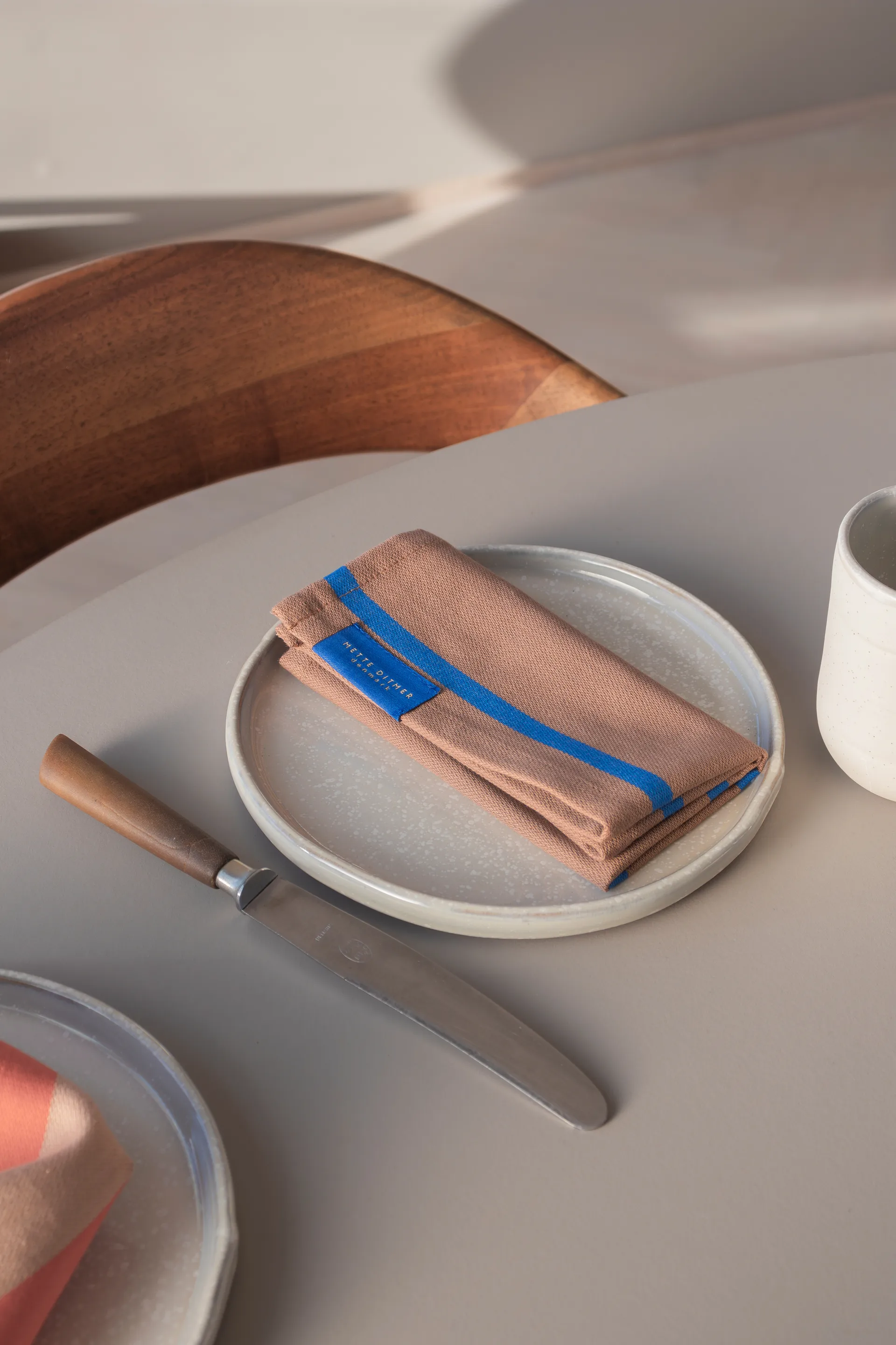 Stripes ディッシュクロス 33x33 cm 2枚セット, Blush Mette Ditmer | メッテ ディトマー