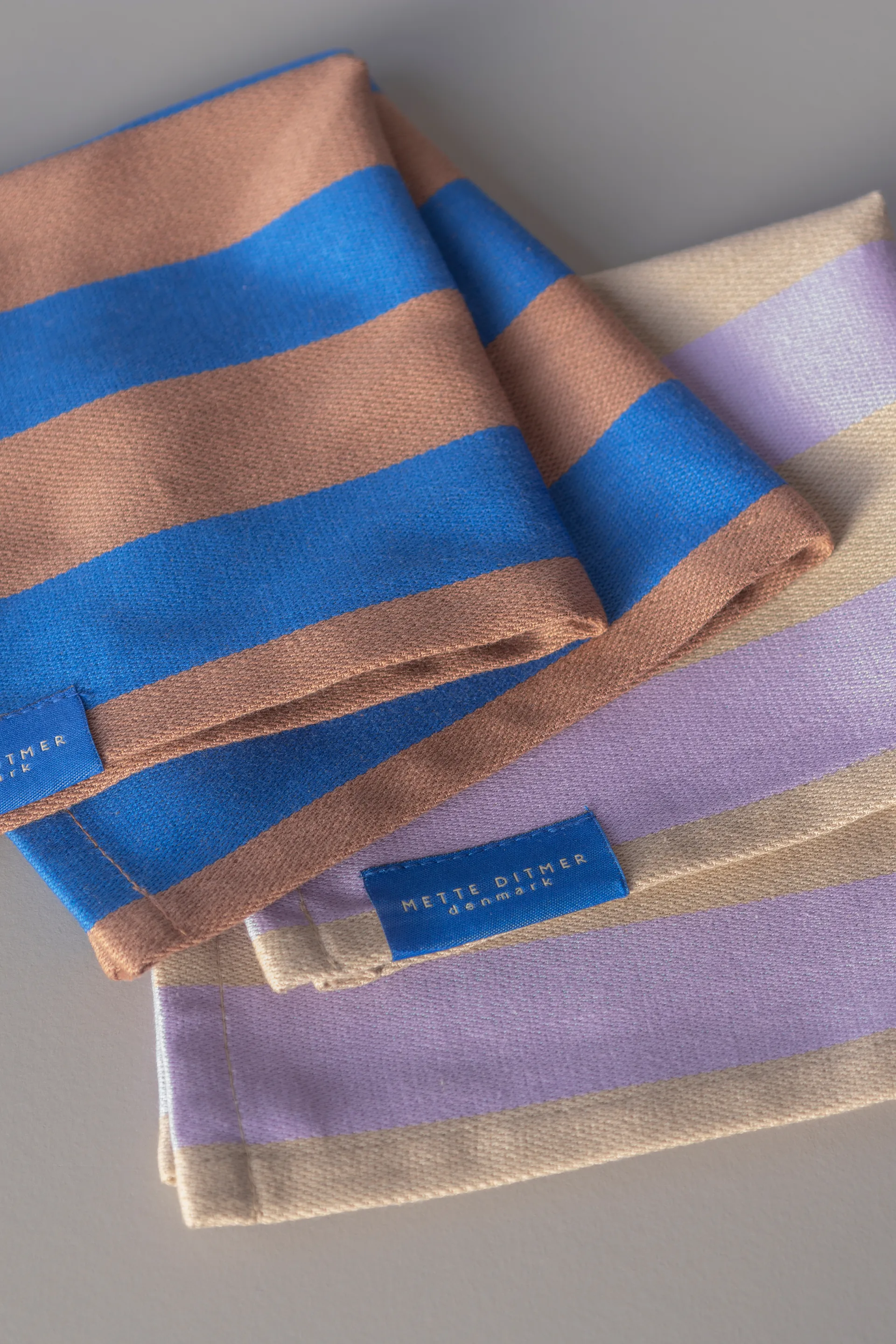Stripes ディッシュクロス 33x33 cm 2枚セット, Blush Mette Ditmer | メッテ ディトマー