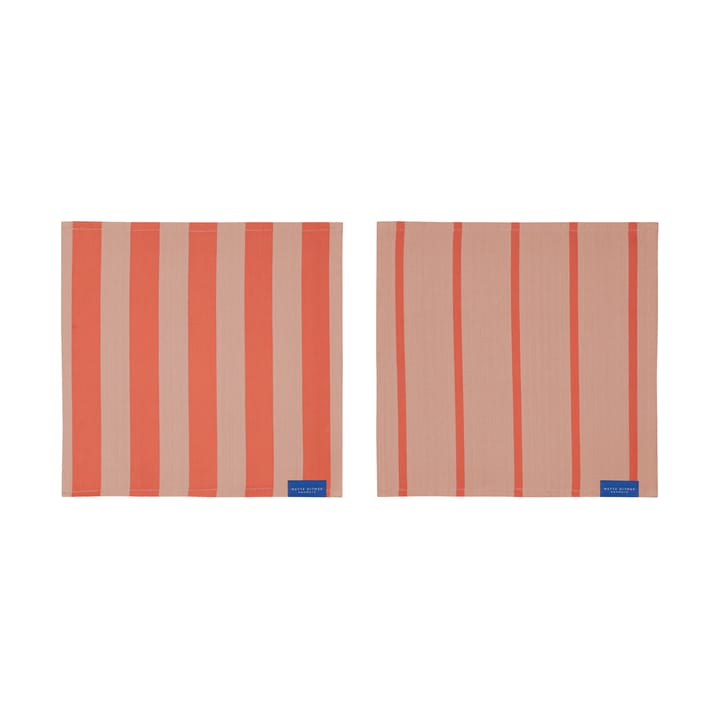 Stripes ディッシュクロス 33x33 cm 2枚セット - Latte - Mette Ditmer | メッテ ディトマー